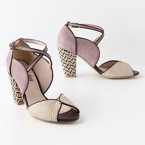Anthropologie Mixed Media Heels
